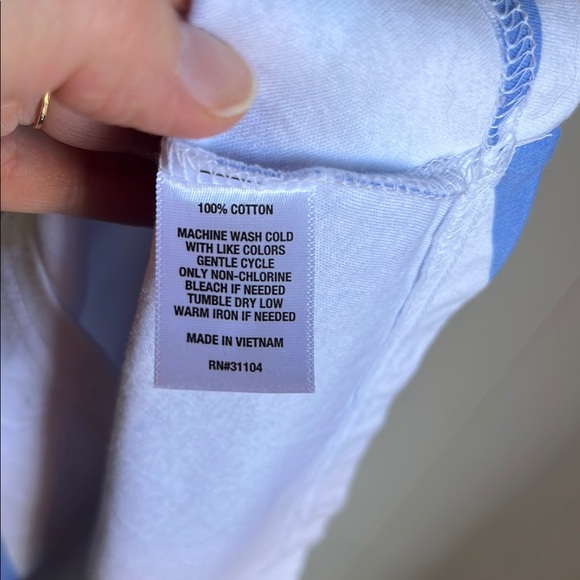 Chaps Women’s Cotton Blue & White Striped Coastal Beach Preppy Maxi Dress Sz S - Picture 3 of 7